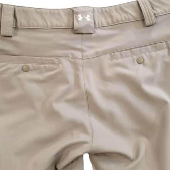 Under Armour Tan Golf Athletic Sports Capris Size 2 - Picture 3 of 6